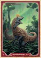 018 | CRYOLOPHOSAURUS ELLIOTI | Release the creatures: Dinosaurs! | BraccoTCG