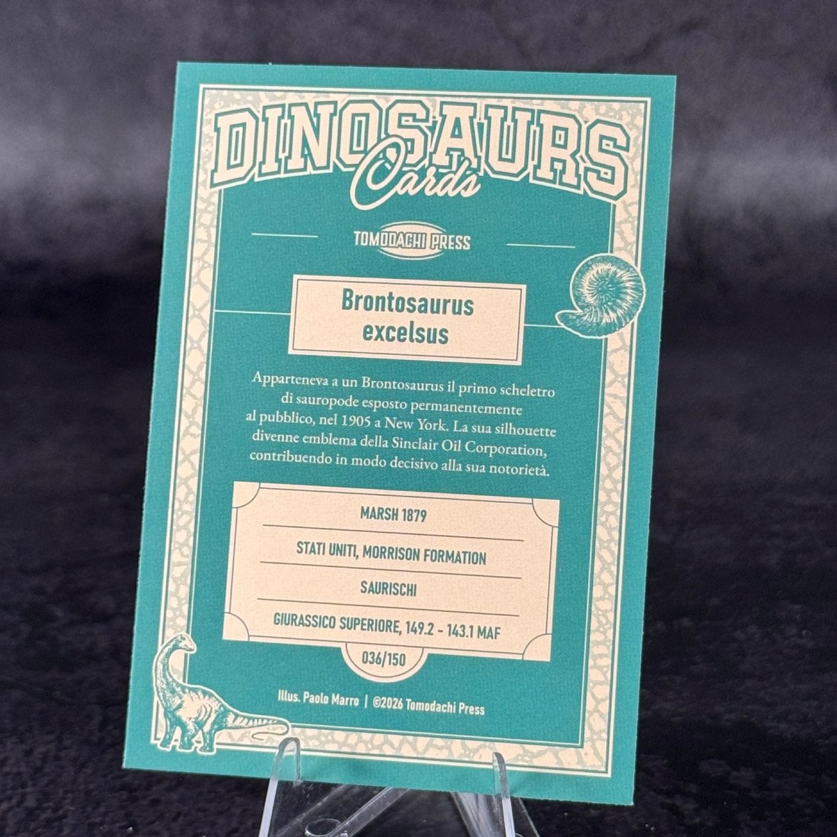 036 | BRONTOSAURUS EXCELSUS by Paolo Marro | BraccoTCG