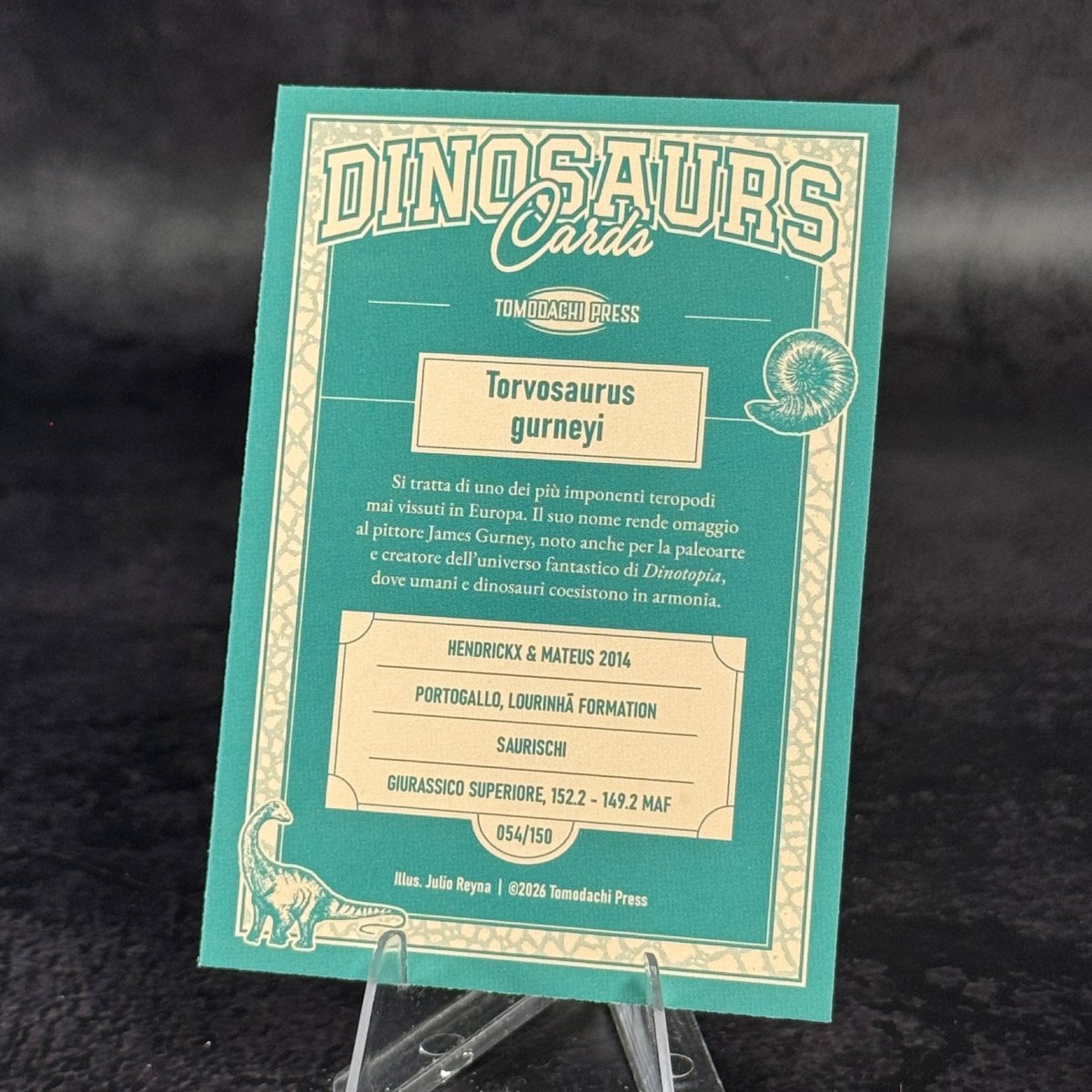 054 | TORVOSAURUS GURNEVI by Julio Reyna | BraccoTCG