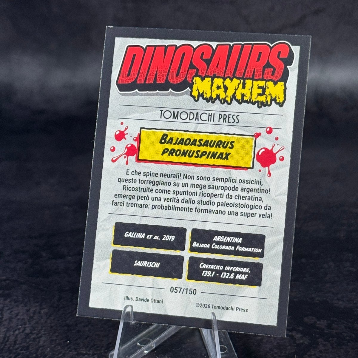 057 | BAJAOASAURUS PRONUSPINAX by Davide Ottani | BraccoTCG