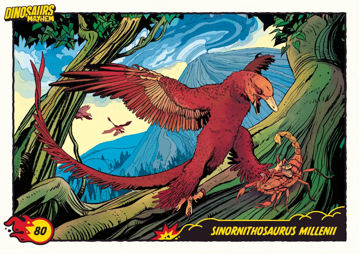 080 | SINORNITHOSAURUS MILLENII by Valentina Napolitano | BraccoTCG