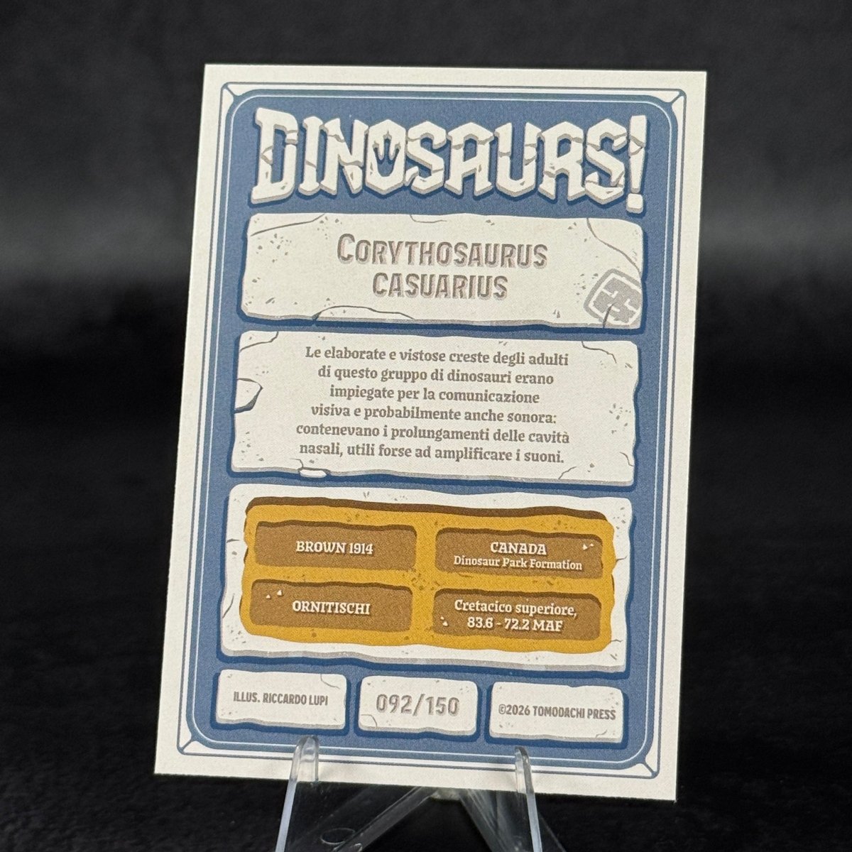 092 | CORYTHOSAURUS CASUARIUS by Riccardo Lupi | BraccoTCG
