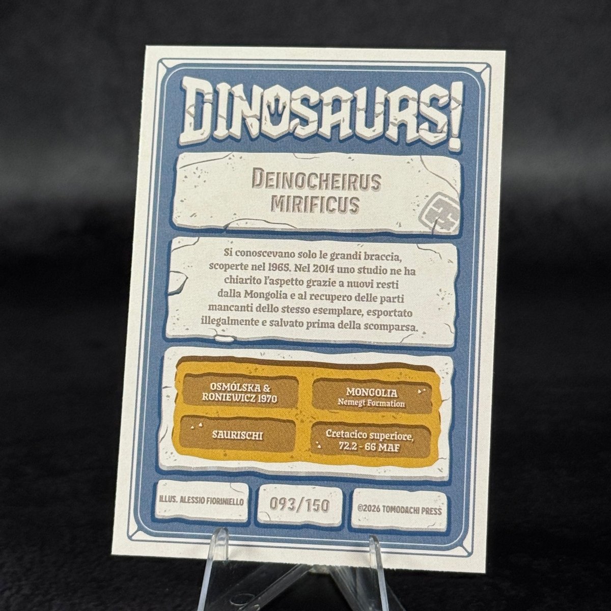 093 | DEINOCHEIRUS MIRIFICUS by Alessio Fiorinello | BraccoTCG