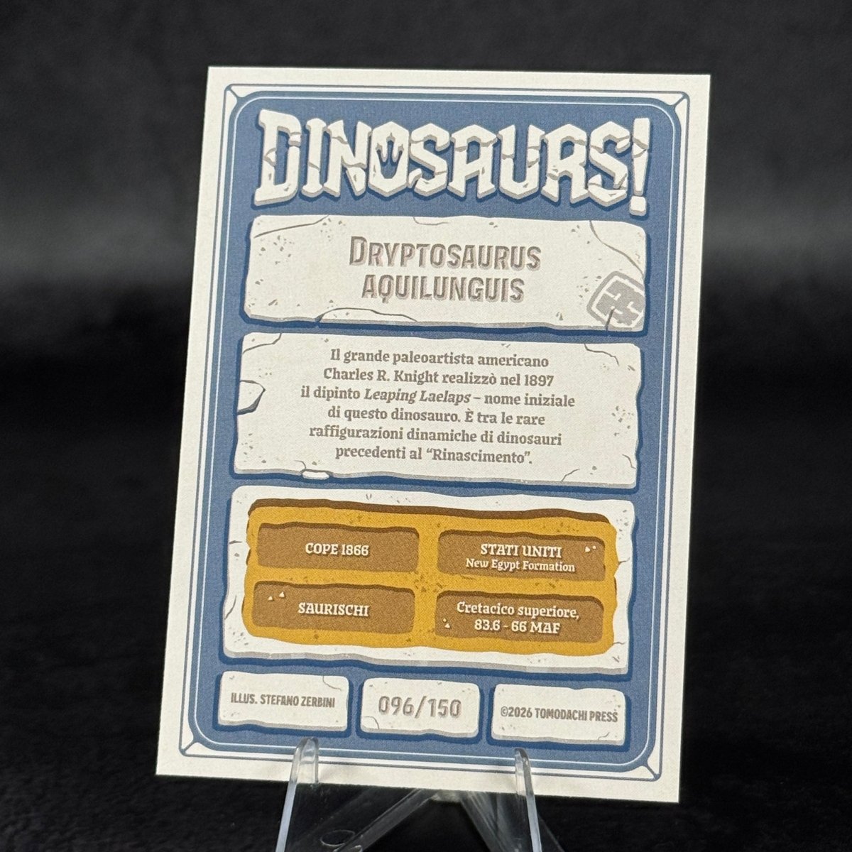 096 | DRYPTOSAURUS AQUILUNGUIS by Stefano Zerbini | BraccoTCG