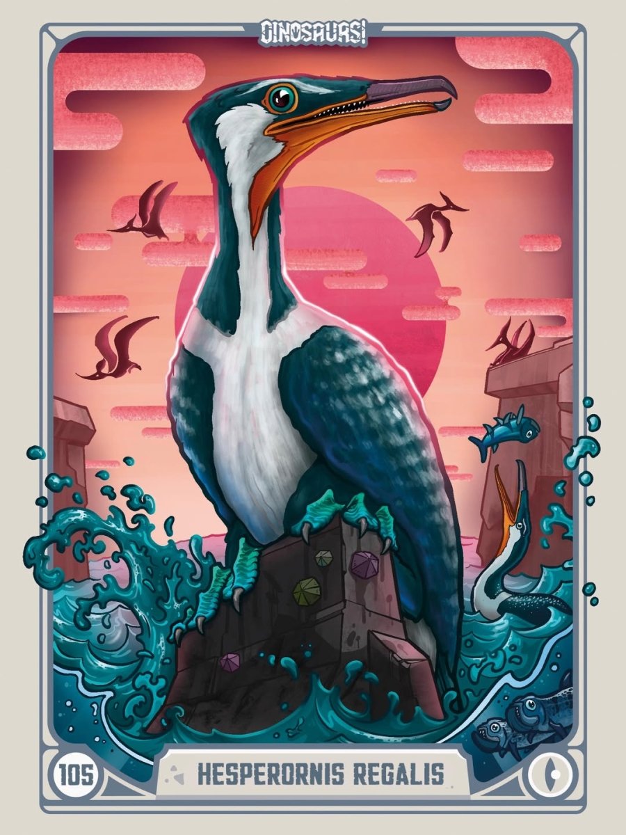105 | HESPERORNIS REGALIS | Release the creatures: Dinosaurs! | BraccoTCG