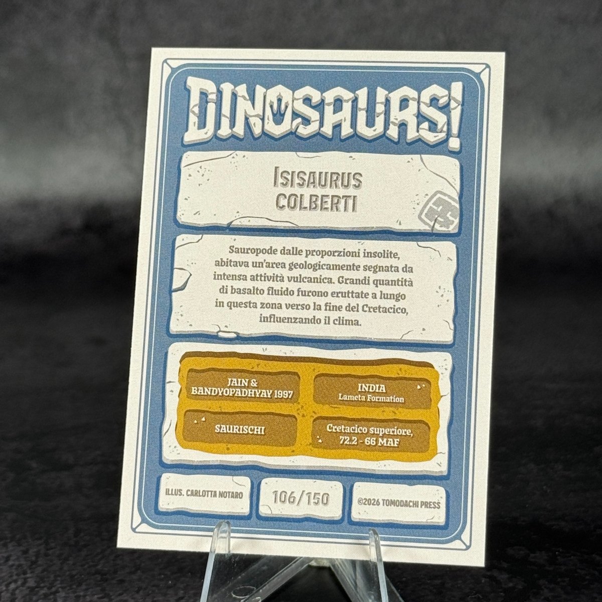 106 | ISISAURUS COLBERTI by Carlotta Notaro | BraccoTCG