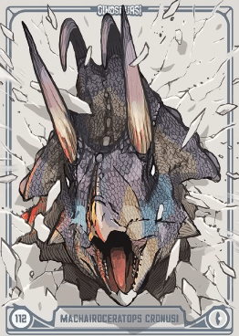 112 | MACHAIROCERATOPS CRONUSI by Luca Negri | BraccoTCG