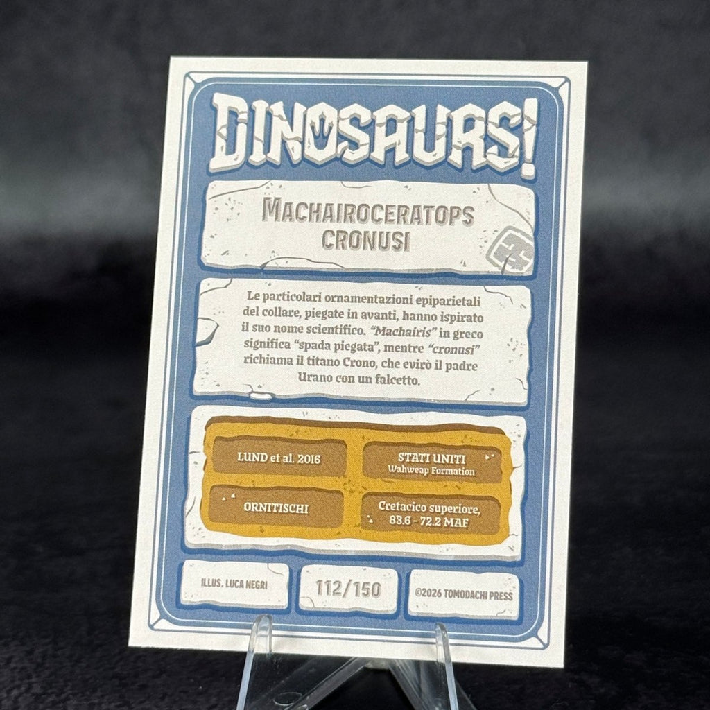 112 | MACHAIROCERATOPS CRONUSI by Luca Negri | BraccoTCG