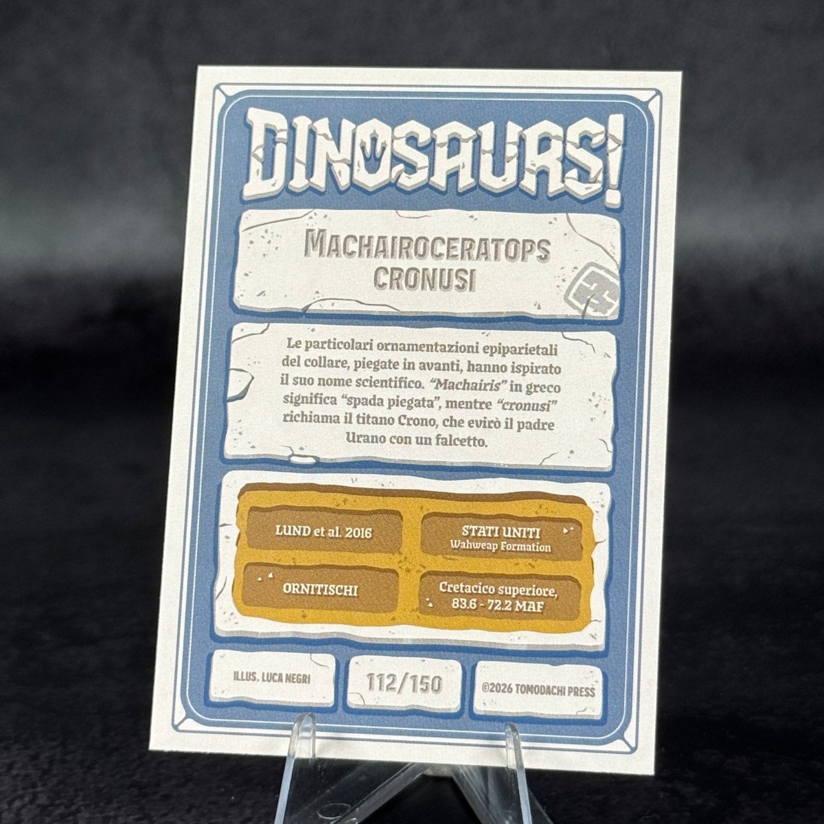 112 | MACHAIROCERATOPS CRONUSI by Luca Negri | BraccoTCG