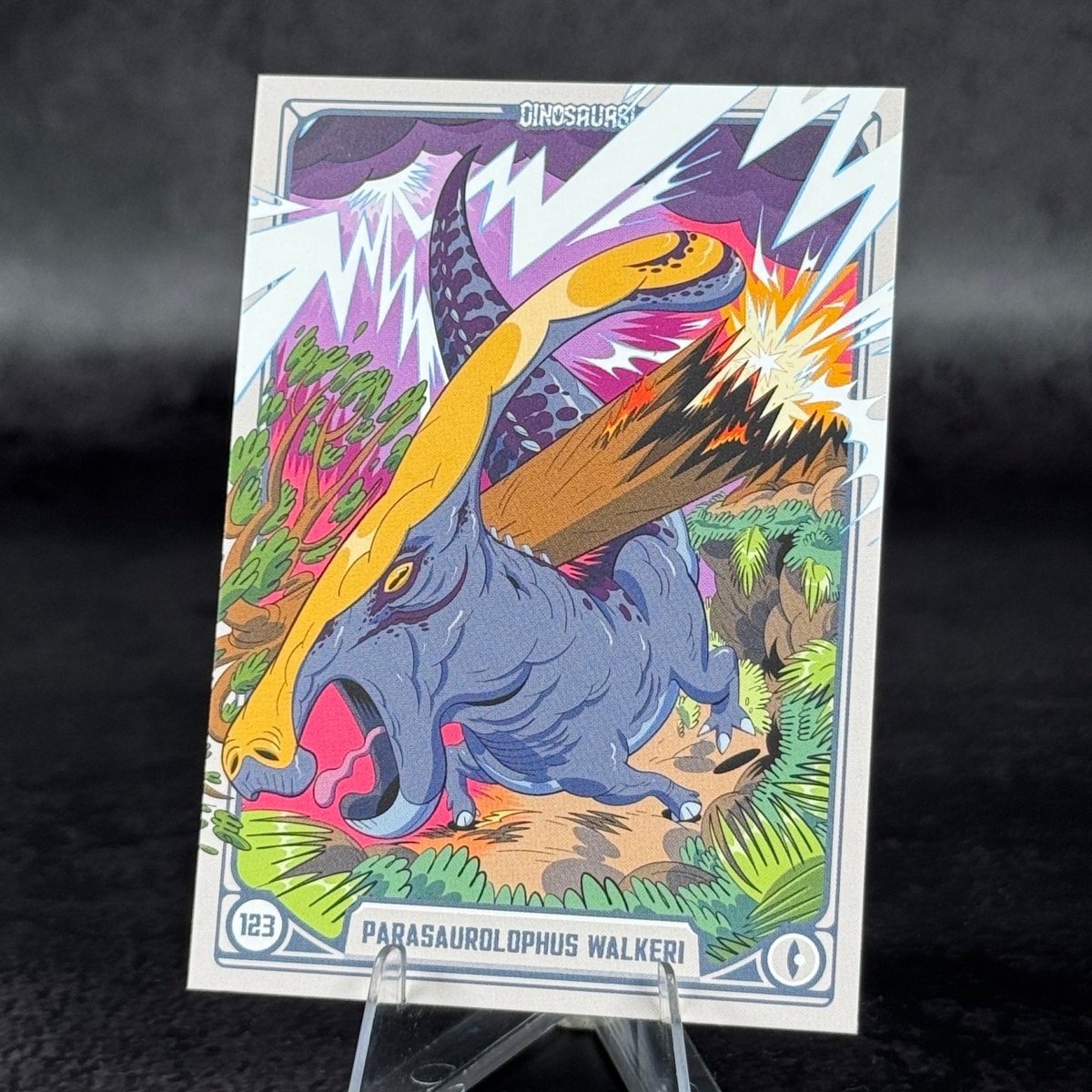 123 | PARASAUROLOPHUS WALKERI by Francesco Guarnaccia | BraccoTCG