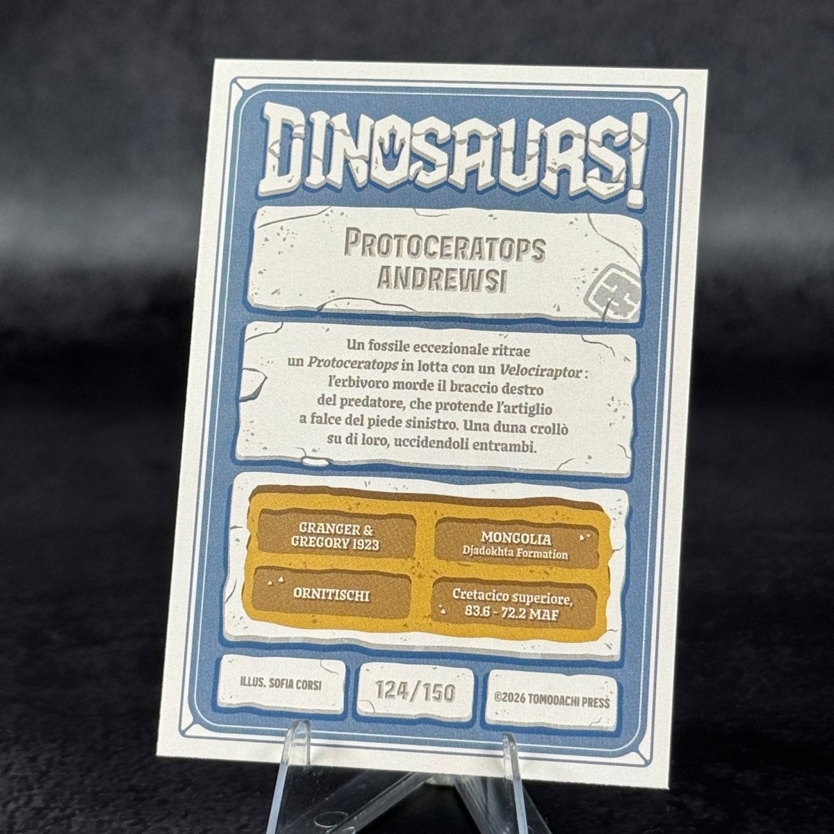 124 | PROTECERATOPS ANDREWSI by Sofia Corsi | BraccoTCG