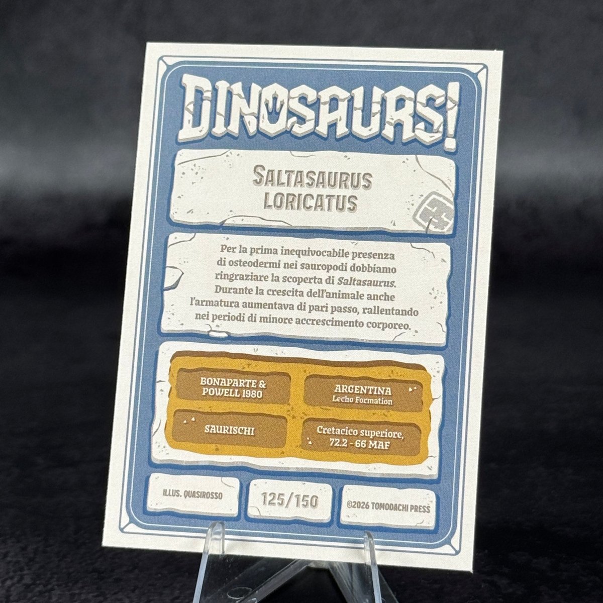 125 | SALTASAURUS LORICATUS by Quasirosso | BraccoTCG