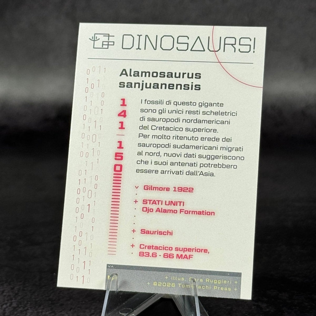 141 | ALAMOSAURUS SANJUANENSIS by Sara Ruggeri | BraccoTCG