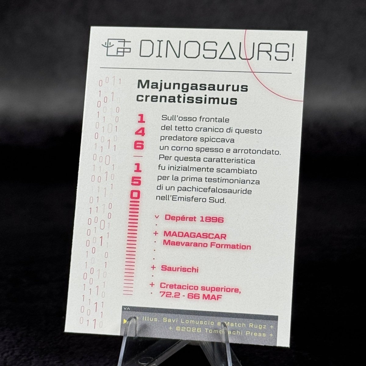 146 | MAJUNGASAURUS CRENATISSIMUS by Savi Lomuscio e Match Rugz | BraccoTCG