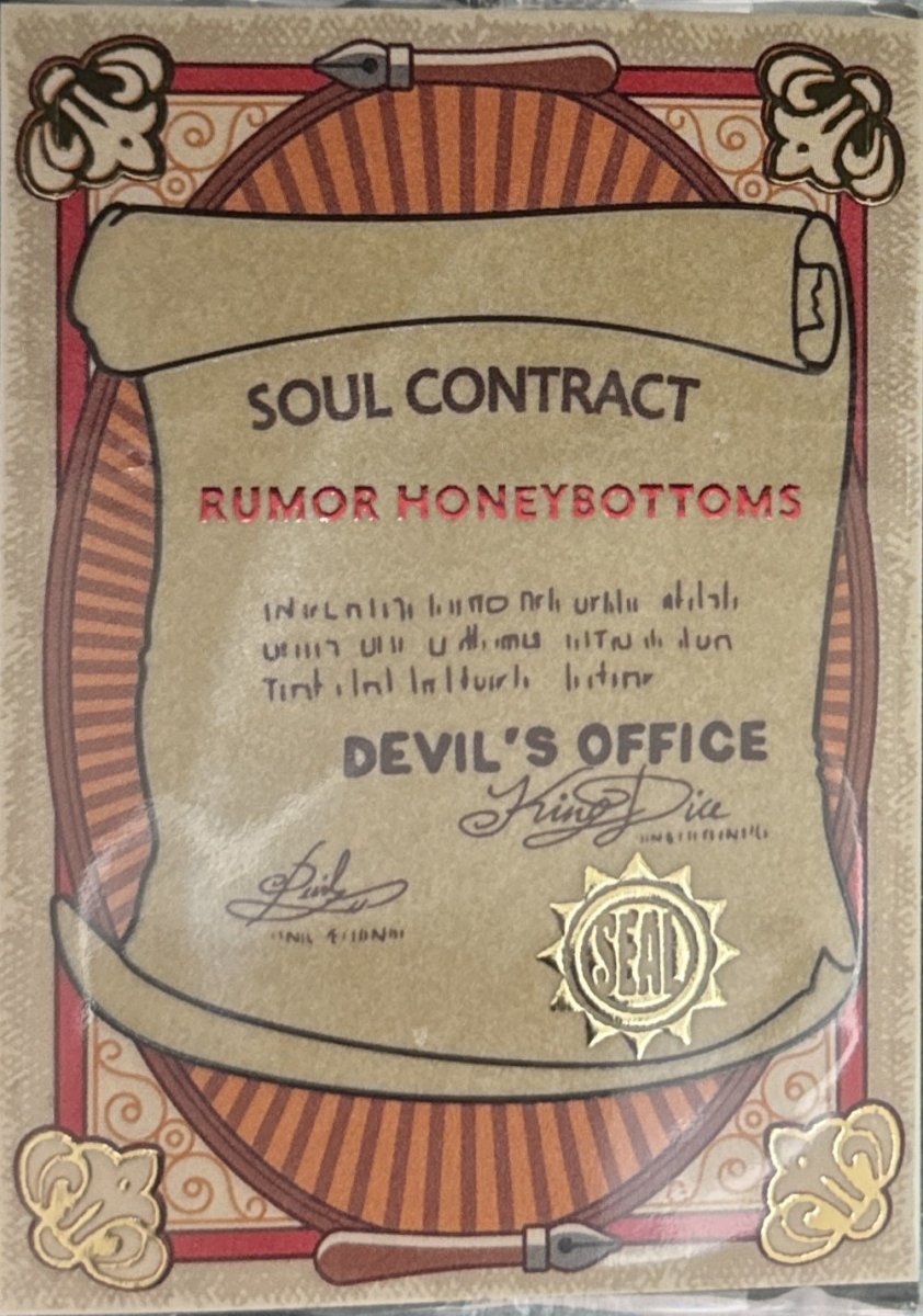 Contract Rumor honeybottoms - Cuphead out of the cards by Dario Moccia | BraccoTCG