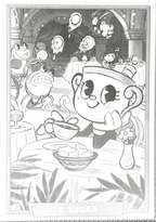 Full Set Concept 160 - Cuphead out of the cards by Dario Moccia | BraccoTCG